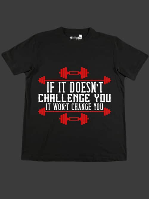 challenge you fitness t-shirt