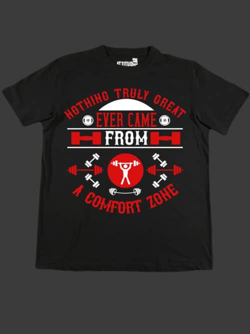 comfort zone fitness t-shirt