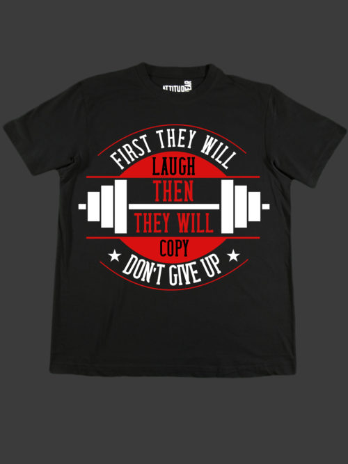 Dont give up fitness t-shirt
