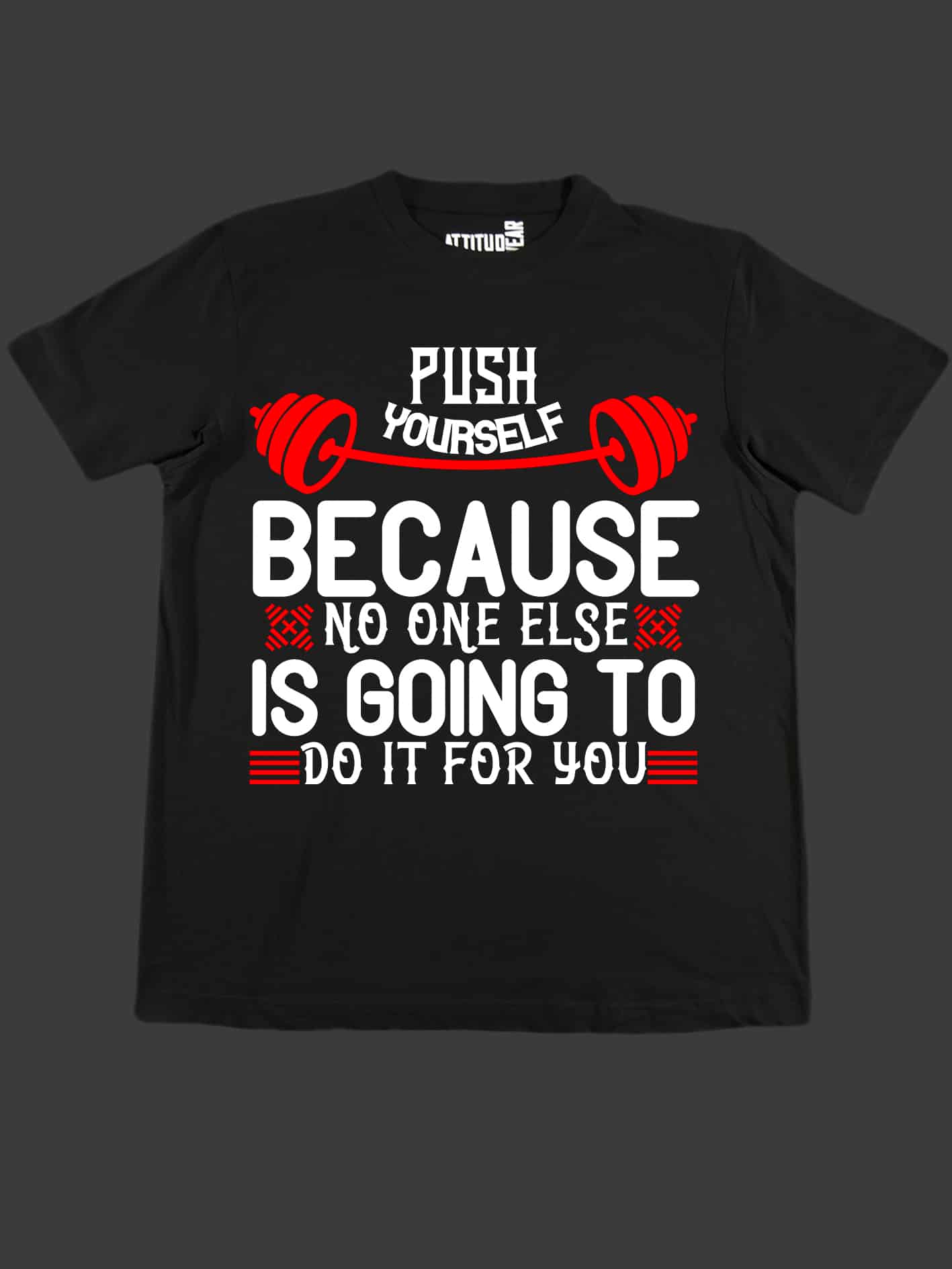 push yourself fitness t-shirt