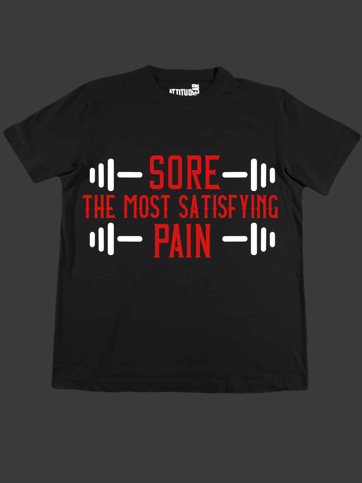 satisfying pain fitness t-shirt
