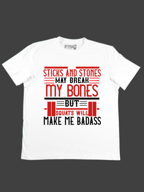stick and stones fitness t-shirt