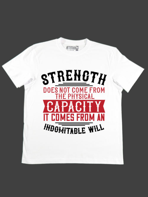 strength capacity fitness t-shirt