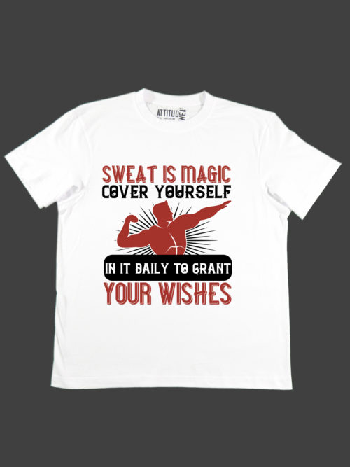 sweat is magic fitness t-shirt
