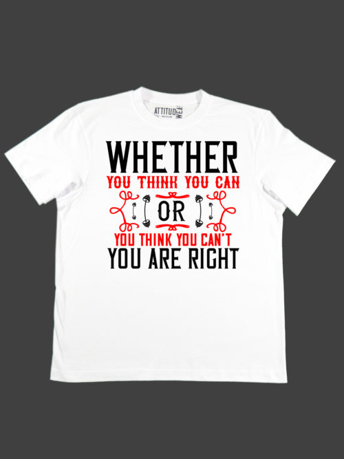 you are right fitness t-shirt